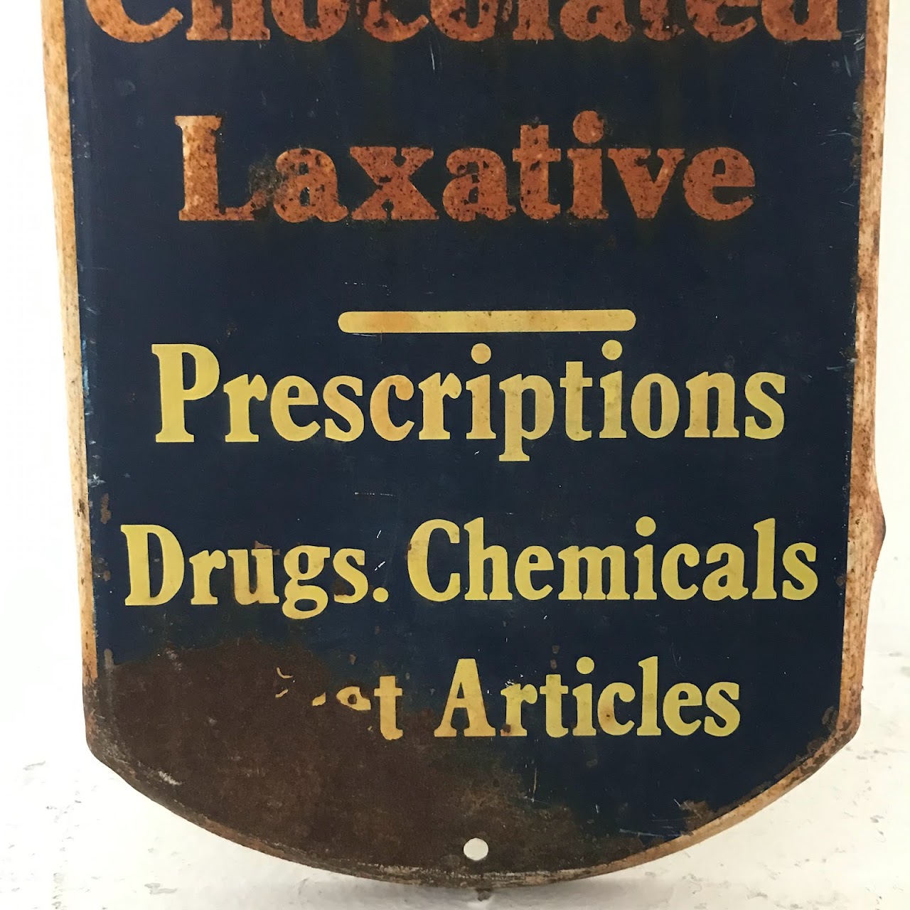 Ex-Lax Enameled Steel Advertising Thermometer