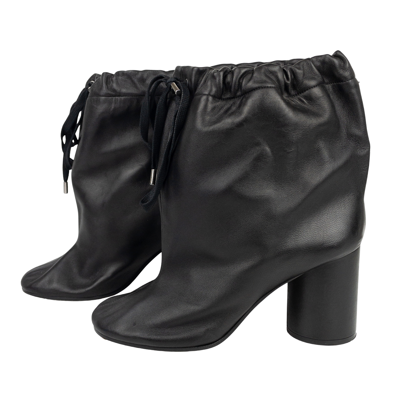 Maison Martin Margiela Leather Drawstring Boots