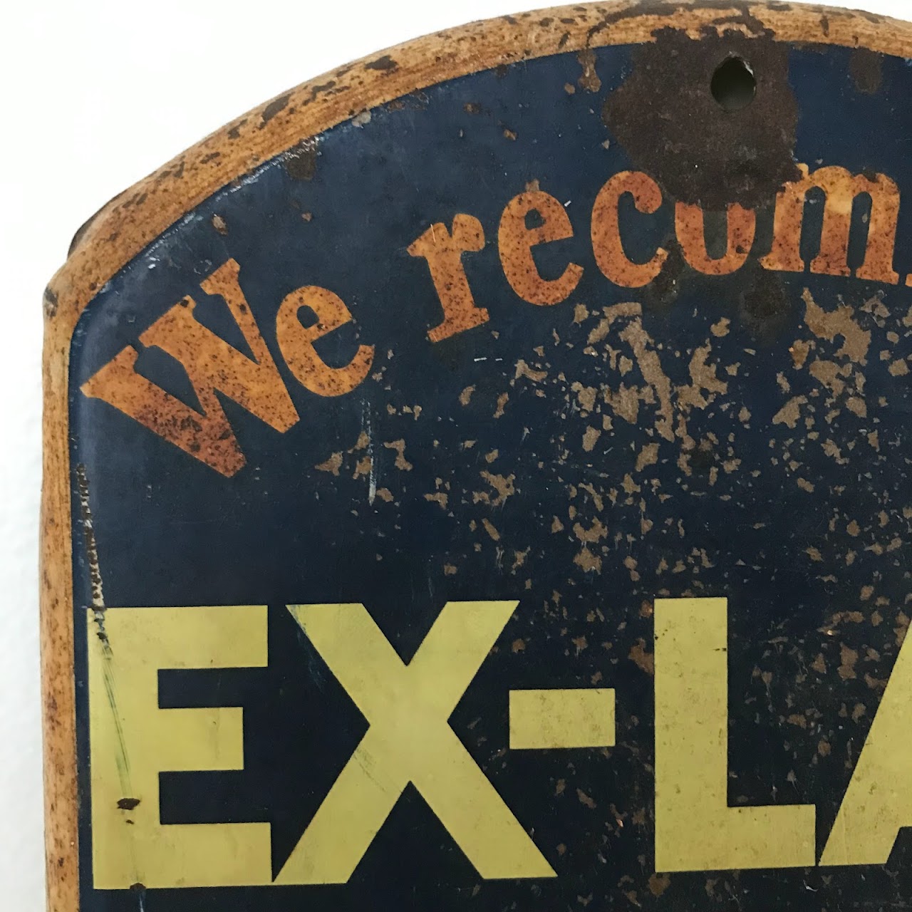 Ex-Lax Enameled Steel Advertising Thermometer