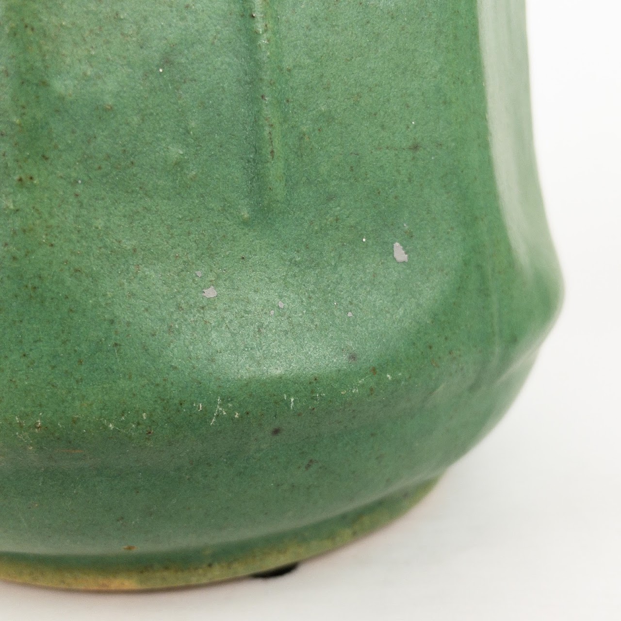 Green Stoneware Vase