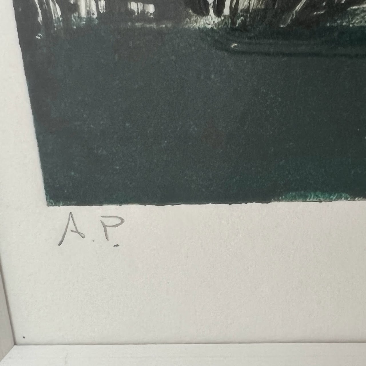 Abstract Expressionist Signed Aquatint