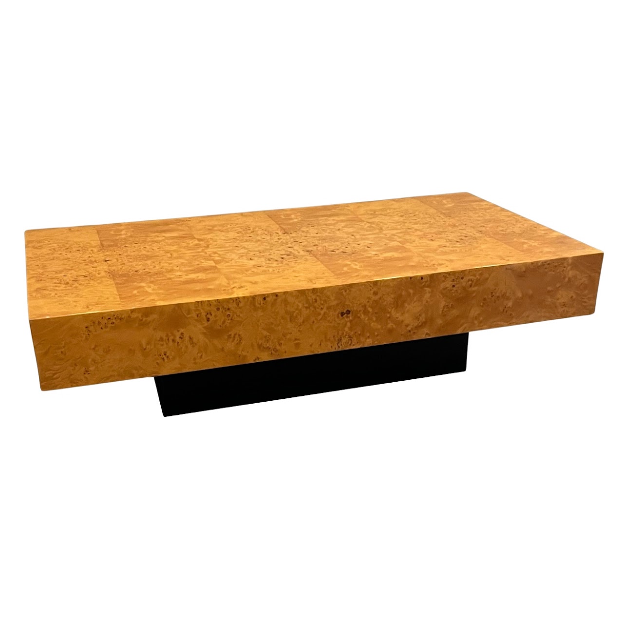 Modernist Style Birdseye Maple Cocktail Table