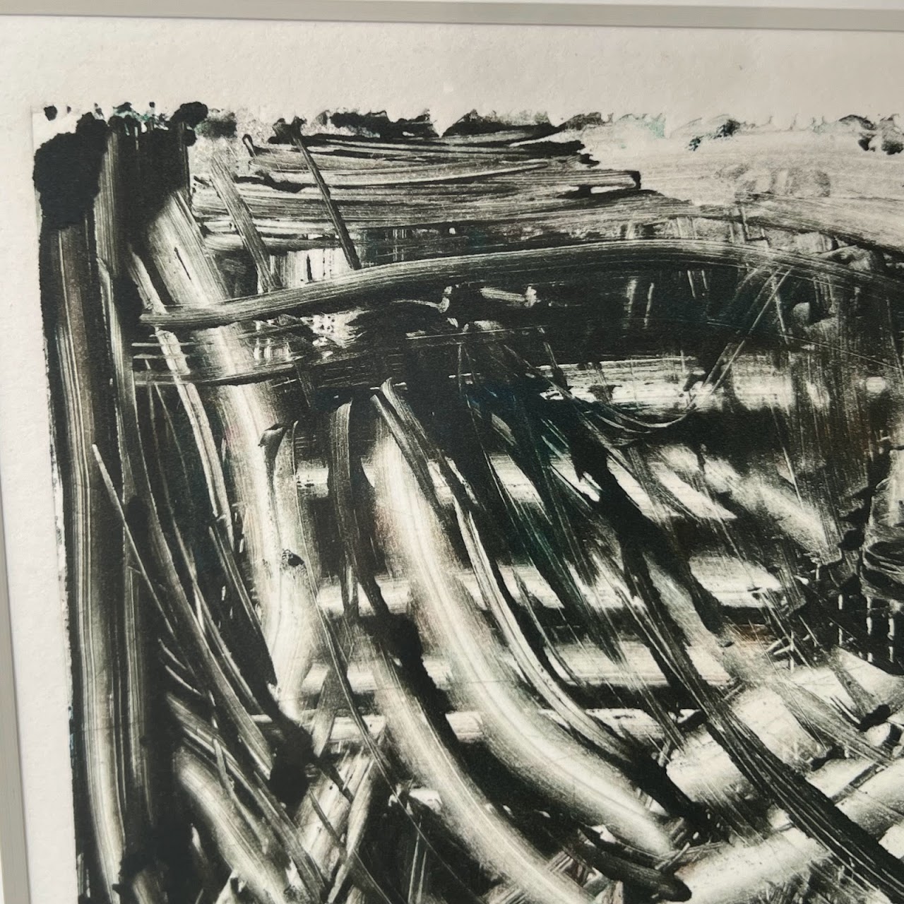 Abstract Expressionist Signed Aquatint