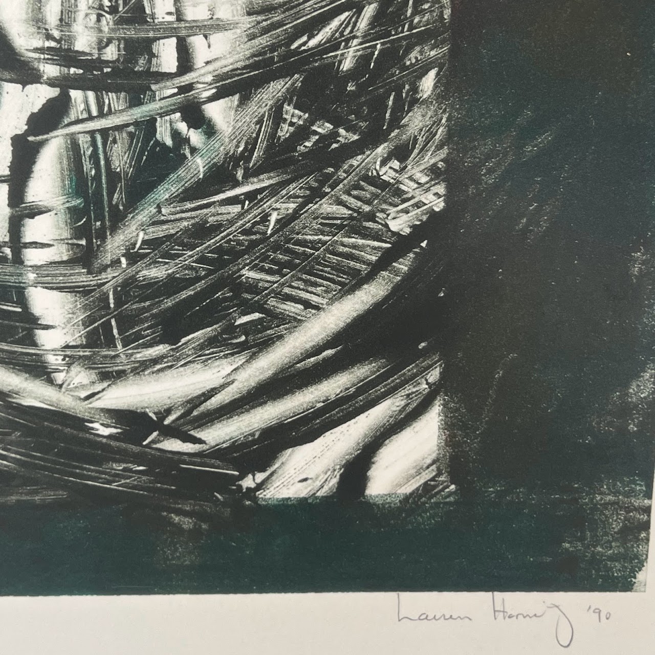 Abstract Expressionist Signed Aquatint