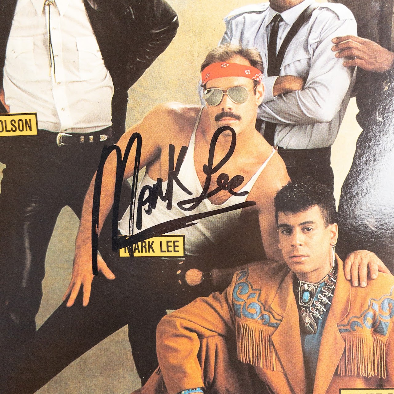 The Village People Mark Lee Autographed LP