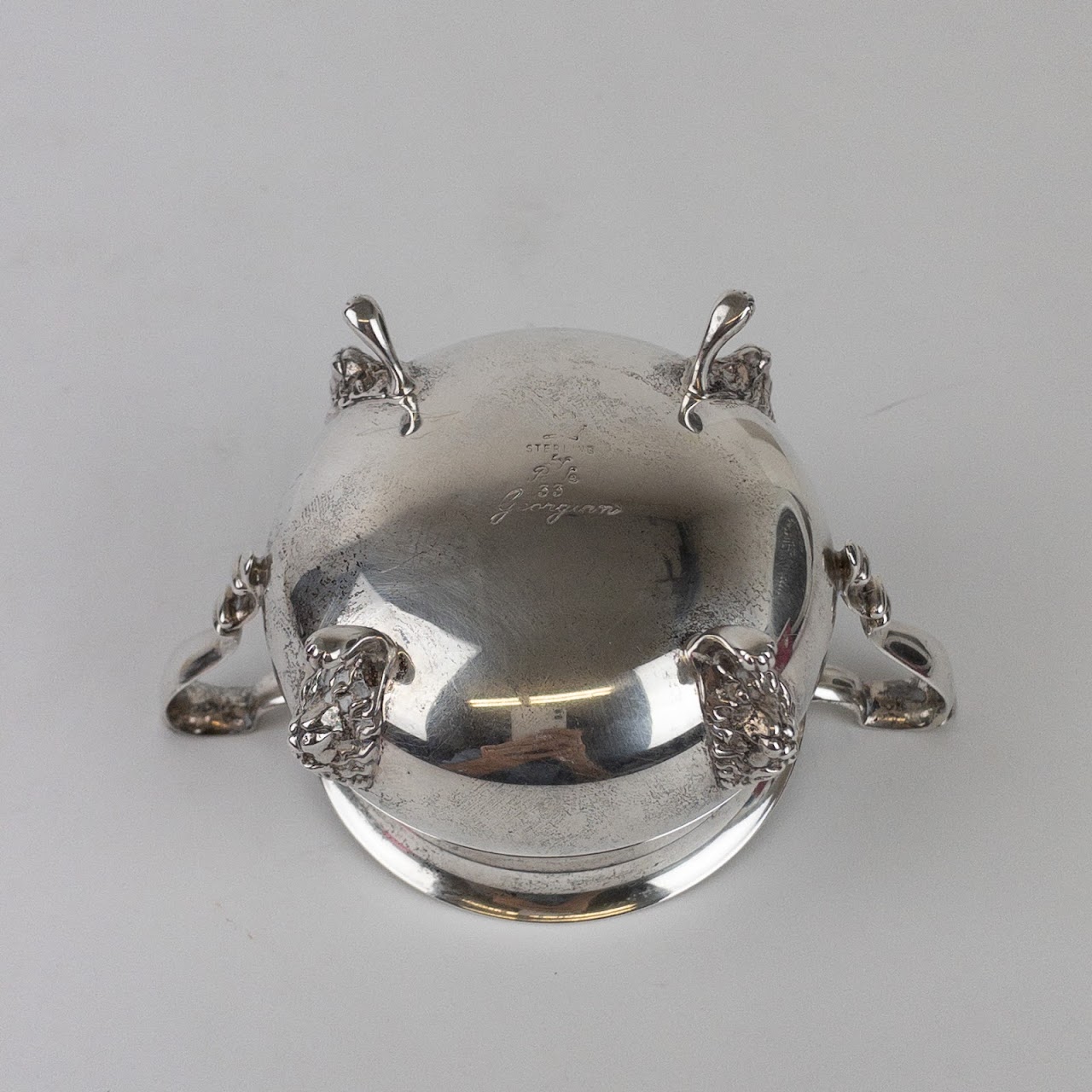 Sterling Silver Poole 'Georgian' Sugar Bowl & Creamer