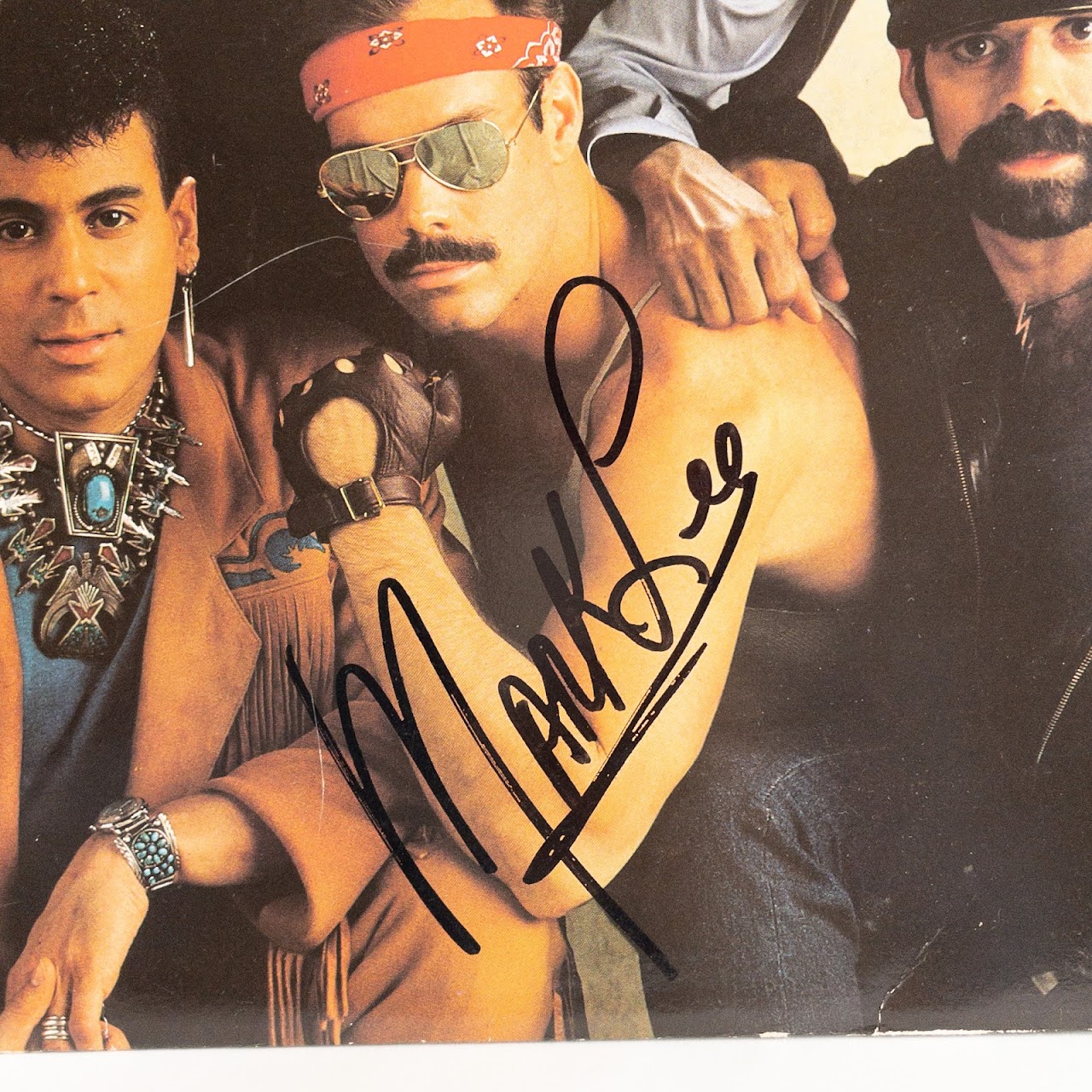 The Village People Mark Lee Autographed LP