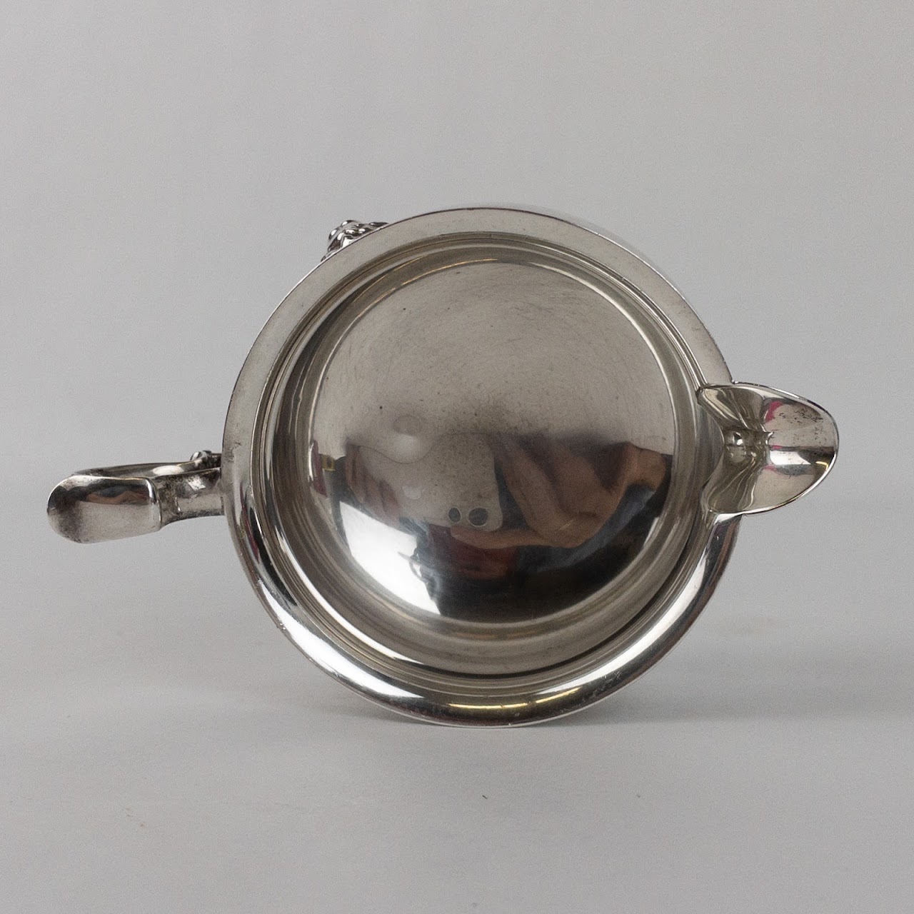 Sterling Silver Poole 'Georgian' Sugar Bowl & Creamer