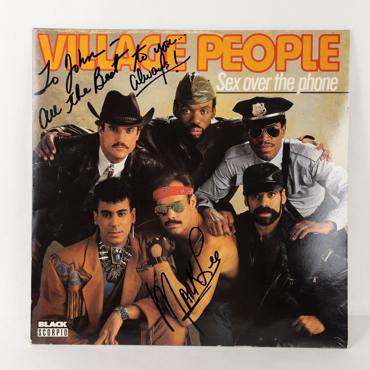 The Village People Mark Lee Autographed LP