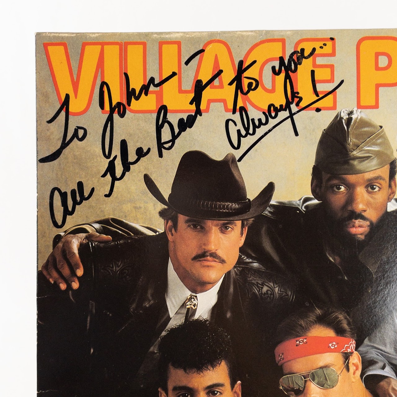 The Village People Mark Lee Autographed LP