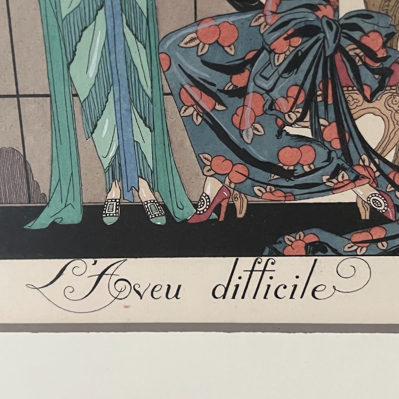 George Barbier Lithograph Set of Four
