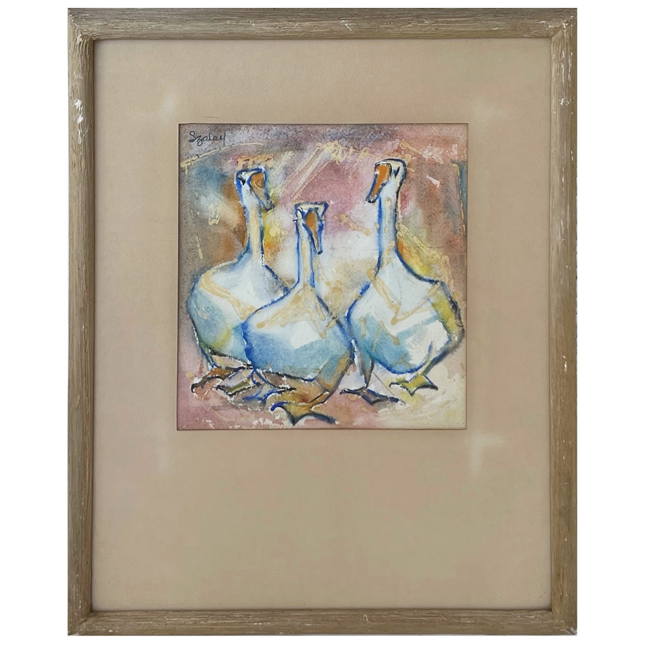 Doris Szalay Signed Watercolor Painting