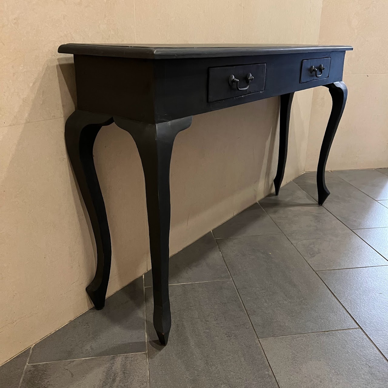 Two-Drawer Narrow Hall Table