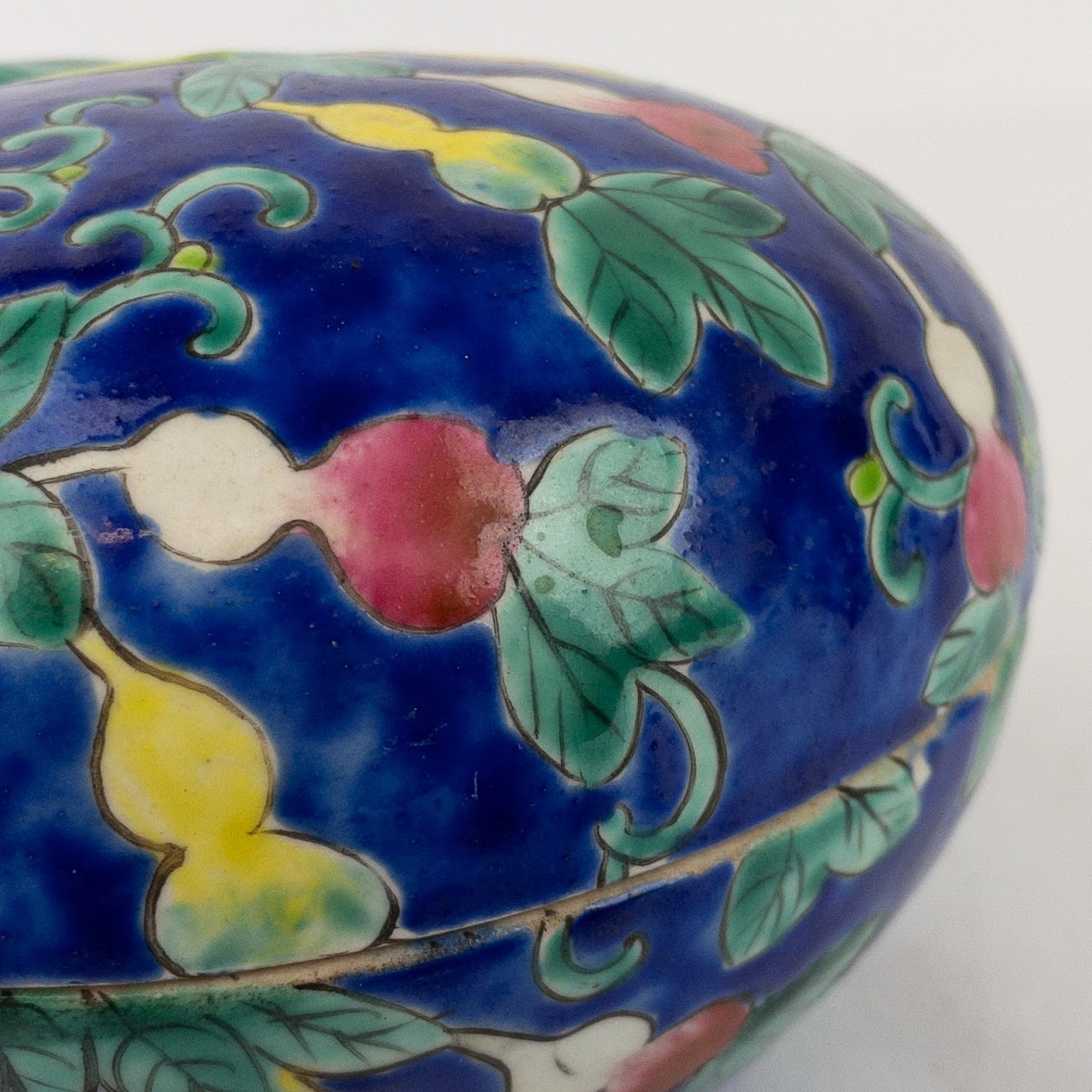 Chinese Import Ceramic Trinket Box