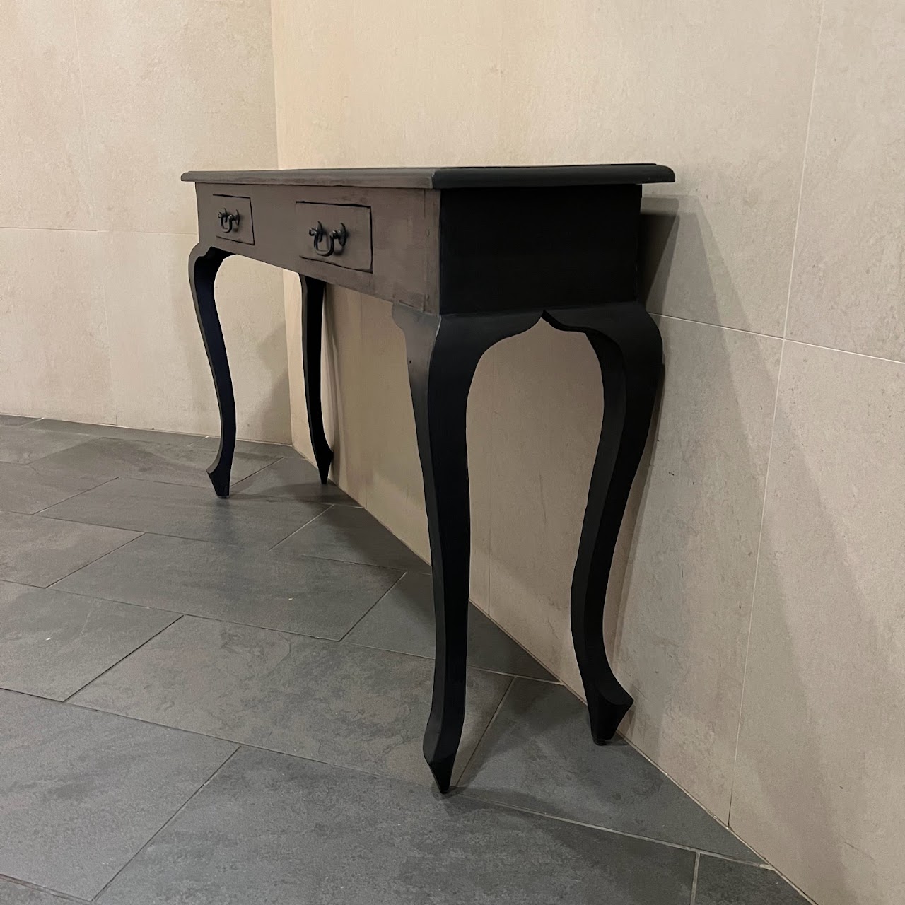 Two-Drawer Narrow Hall Table