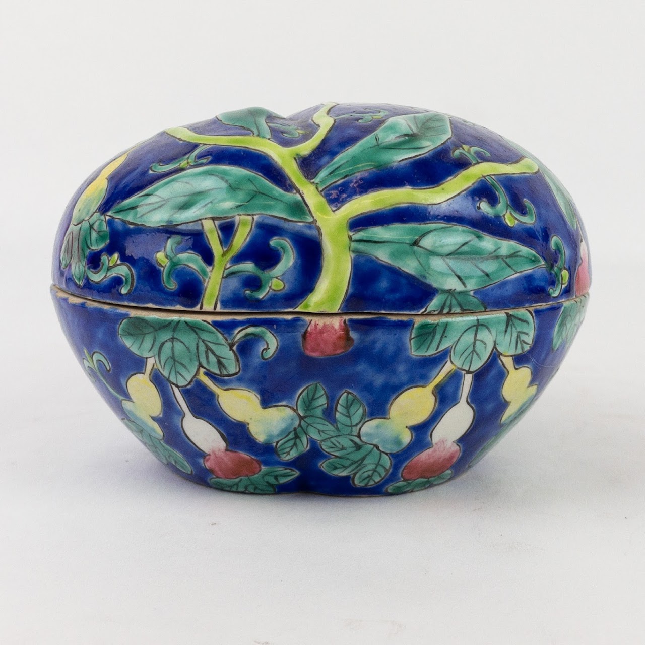 Chinese Import Ceramic Trinket Box