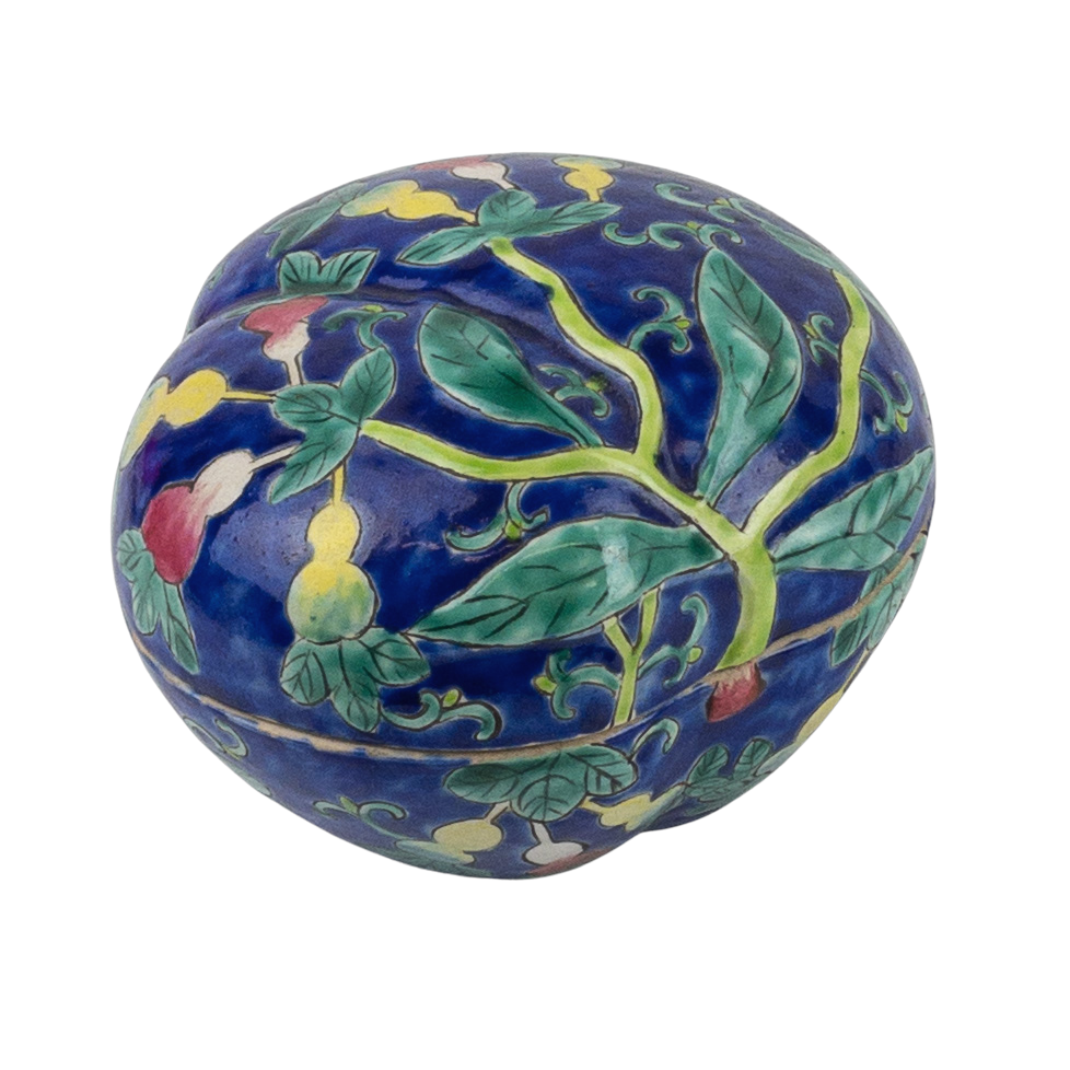 Chinese Import Ceramic Trinket Box