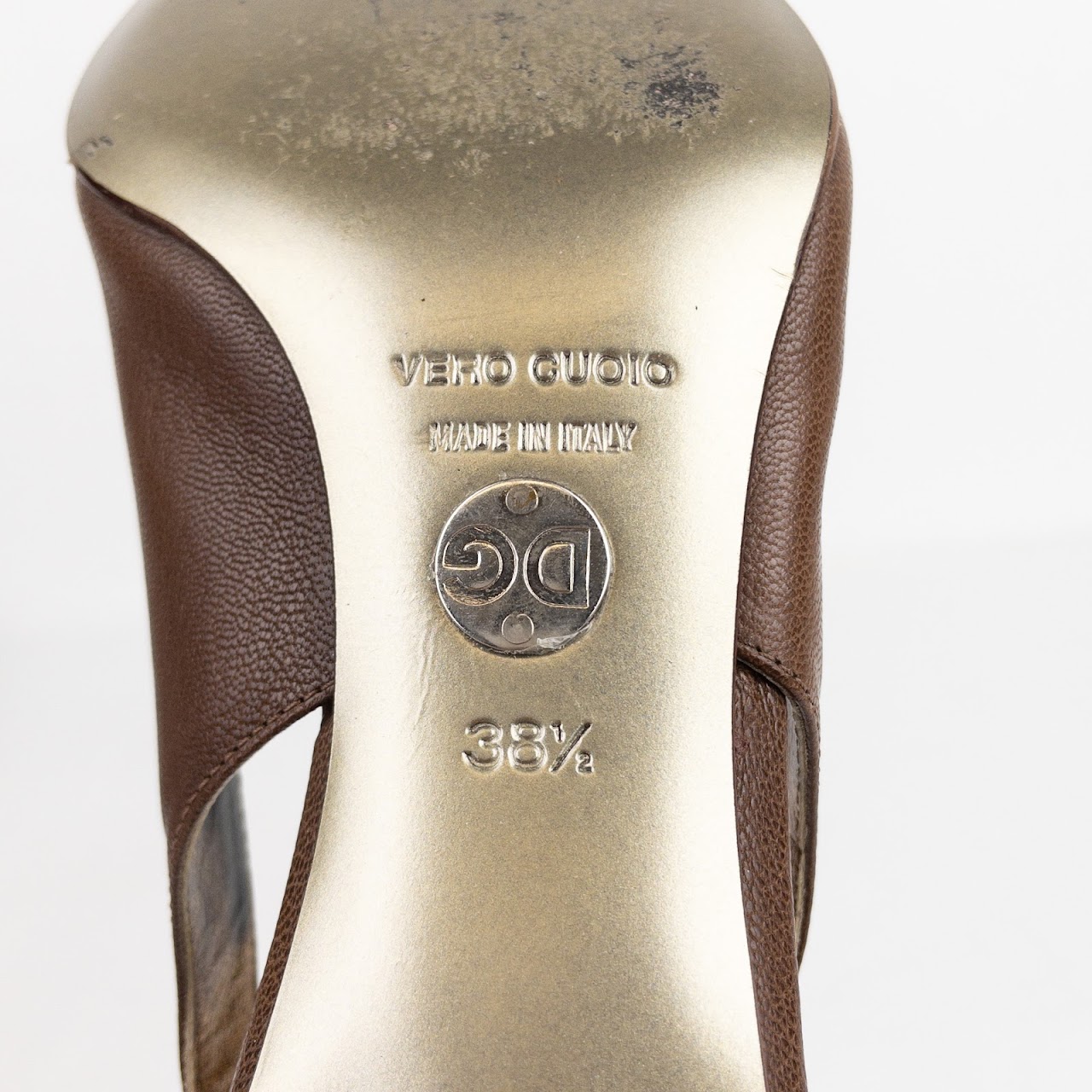 Dolce & Gabbana Leather Slingback Heels