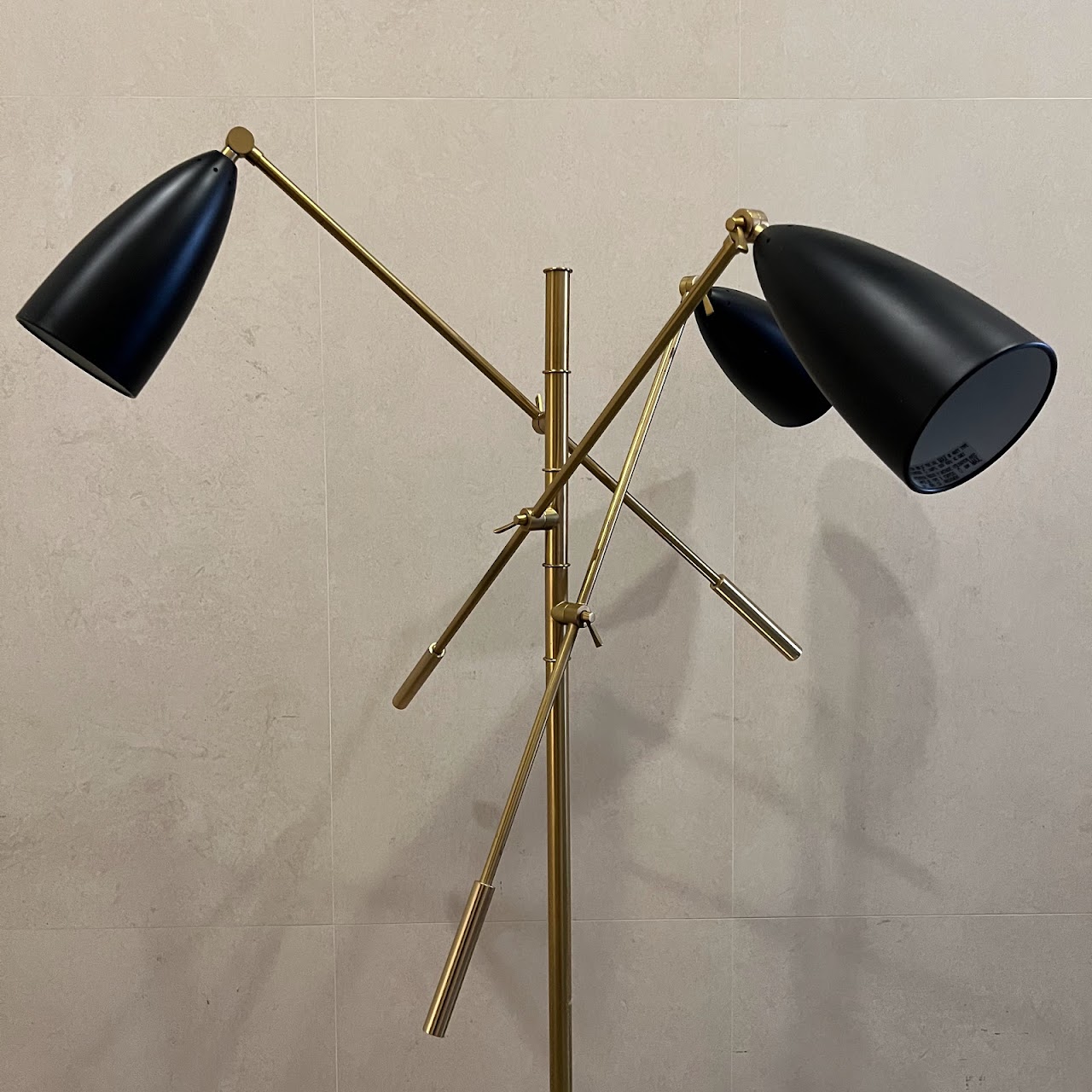 Contemporary Trilight Cantilever Floor Lamp