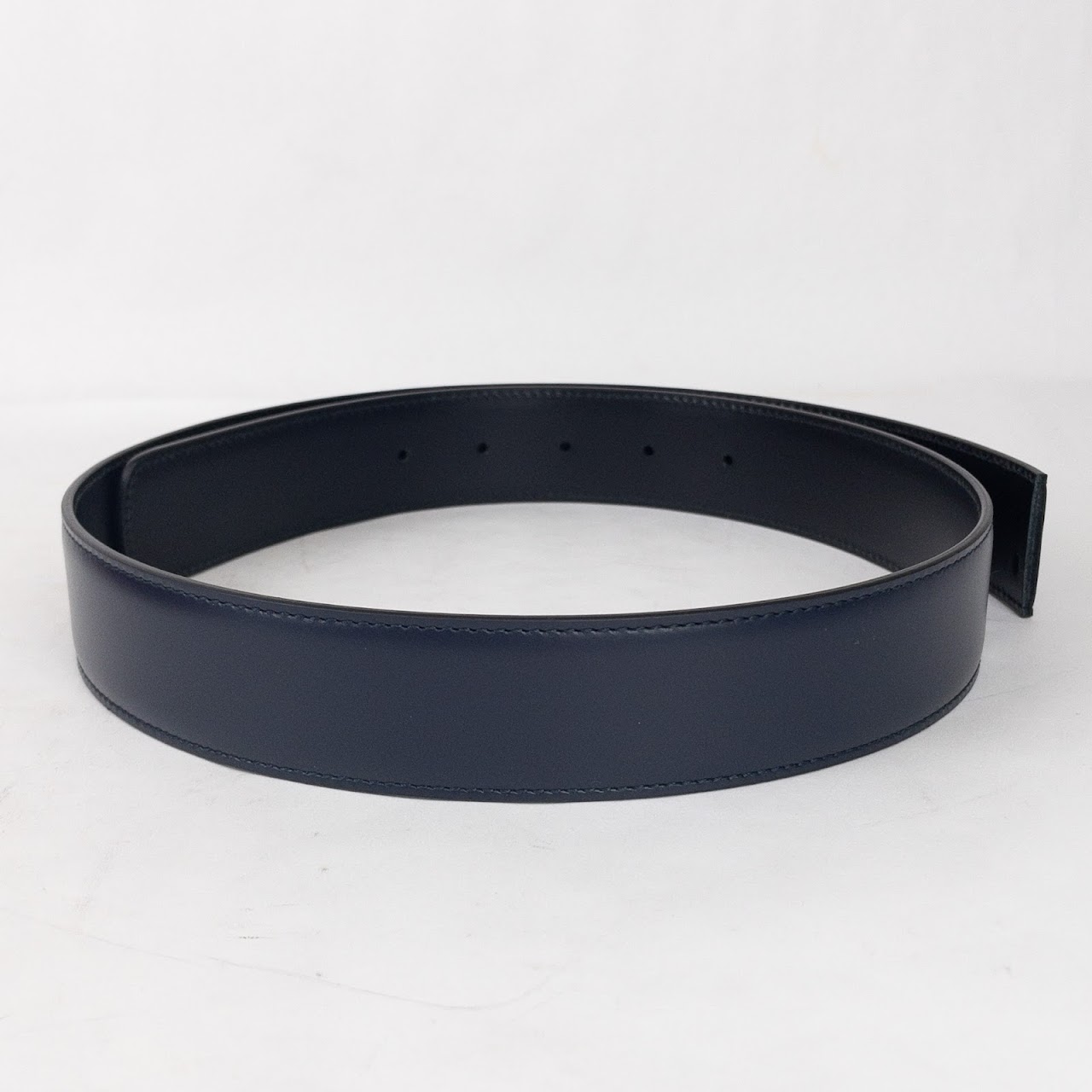 Salvatore Ferragamo Reversible Leather Belt With Custom Gancini Buckle