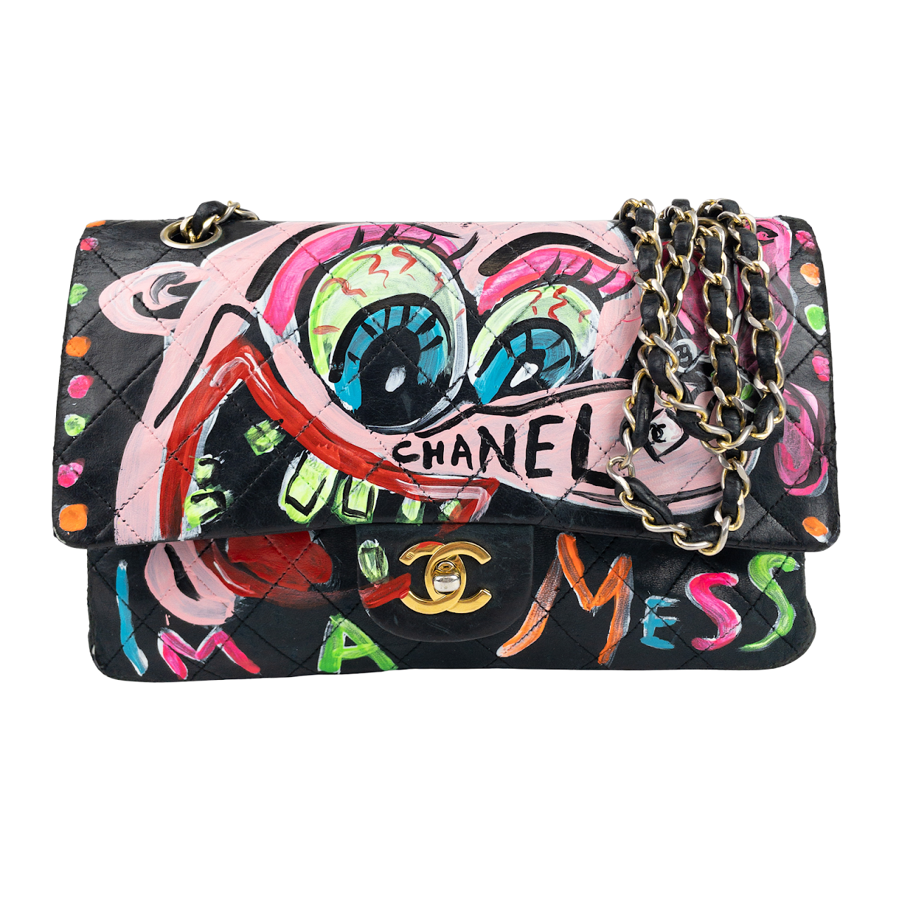 Scooter LaForge Custom Painted Chanel Bag