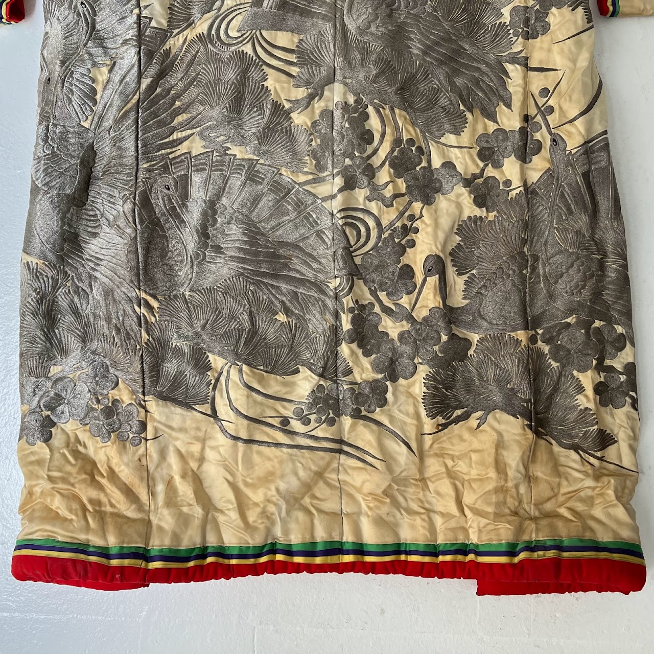 Vintage Embroidered Silk Kimono