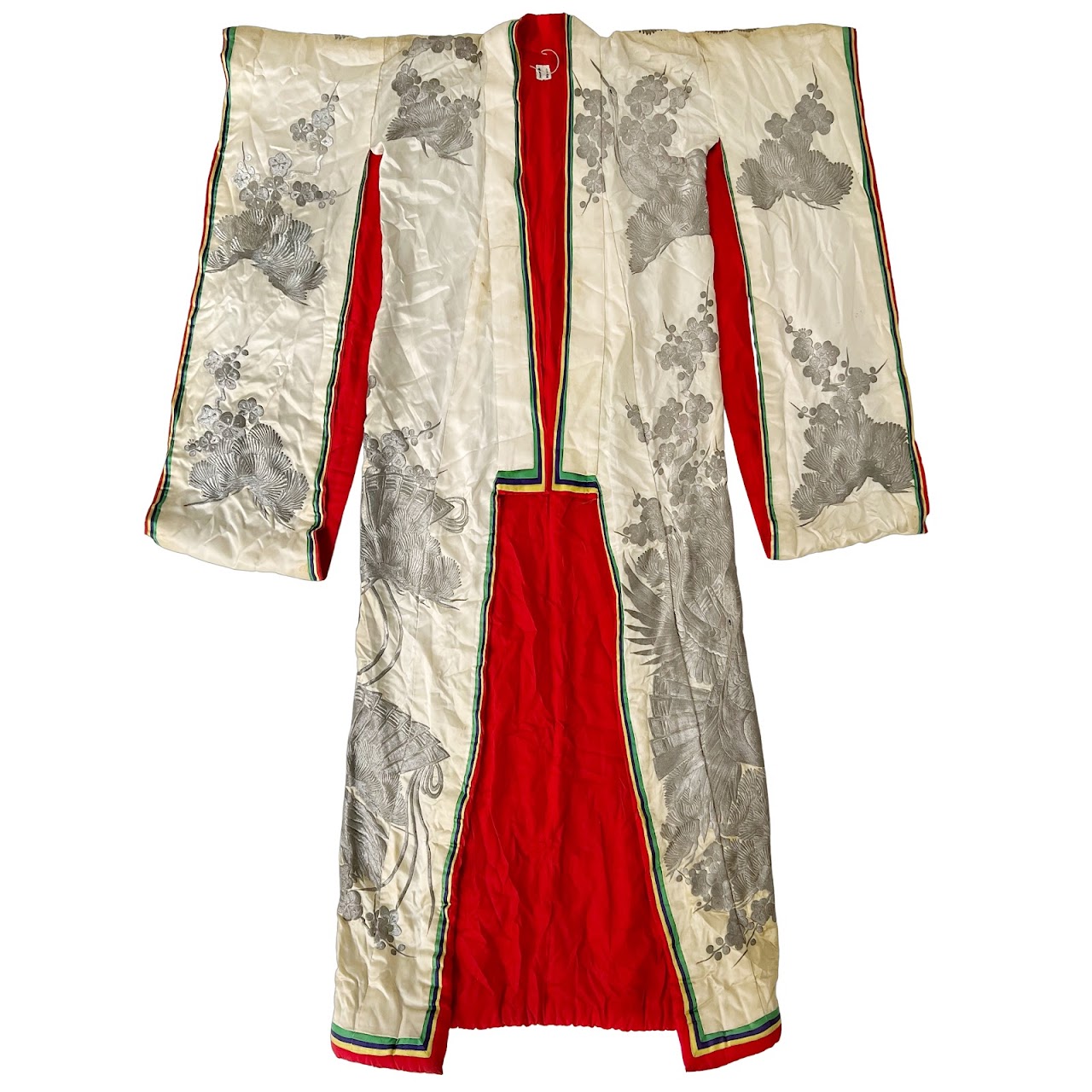 Vintage Embroidered Silk Kimono