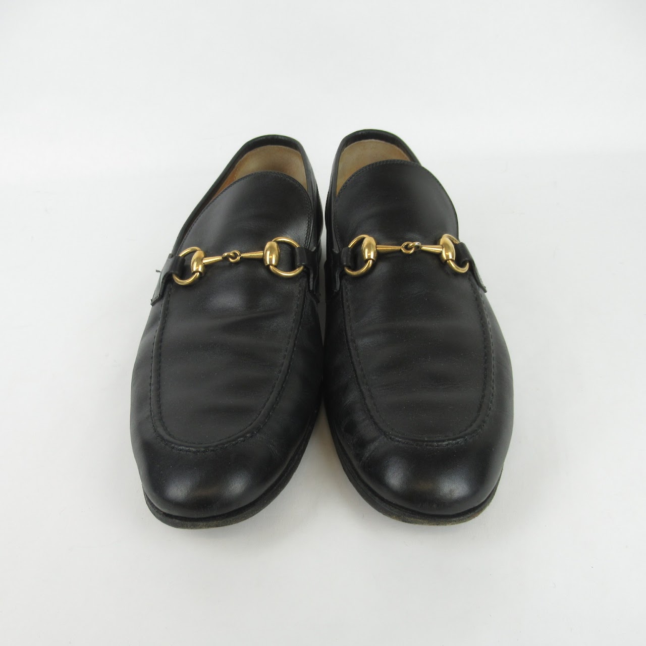 Gucci Leather Horsebit Loafers