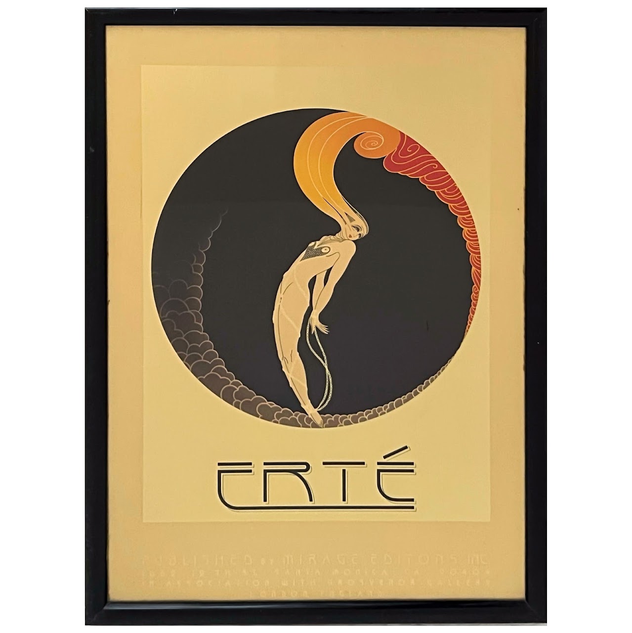 Erté 1979 'L'Amour' Mirage Editions Lithograph Poster
