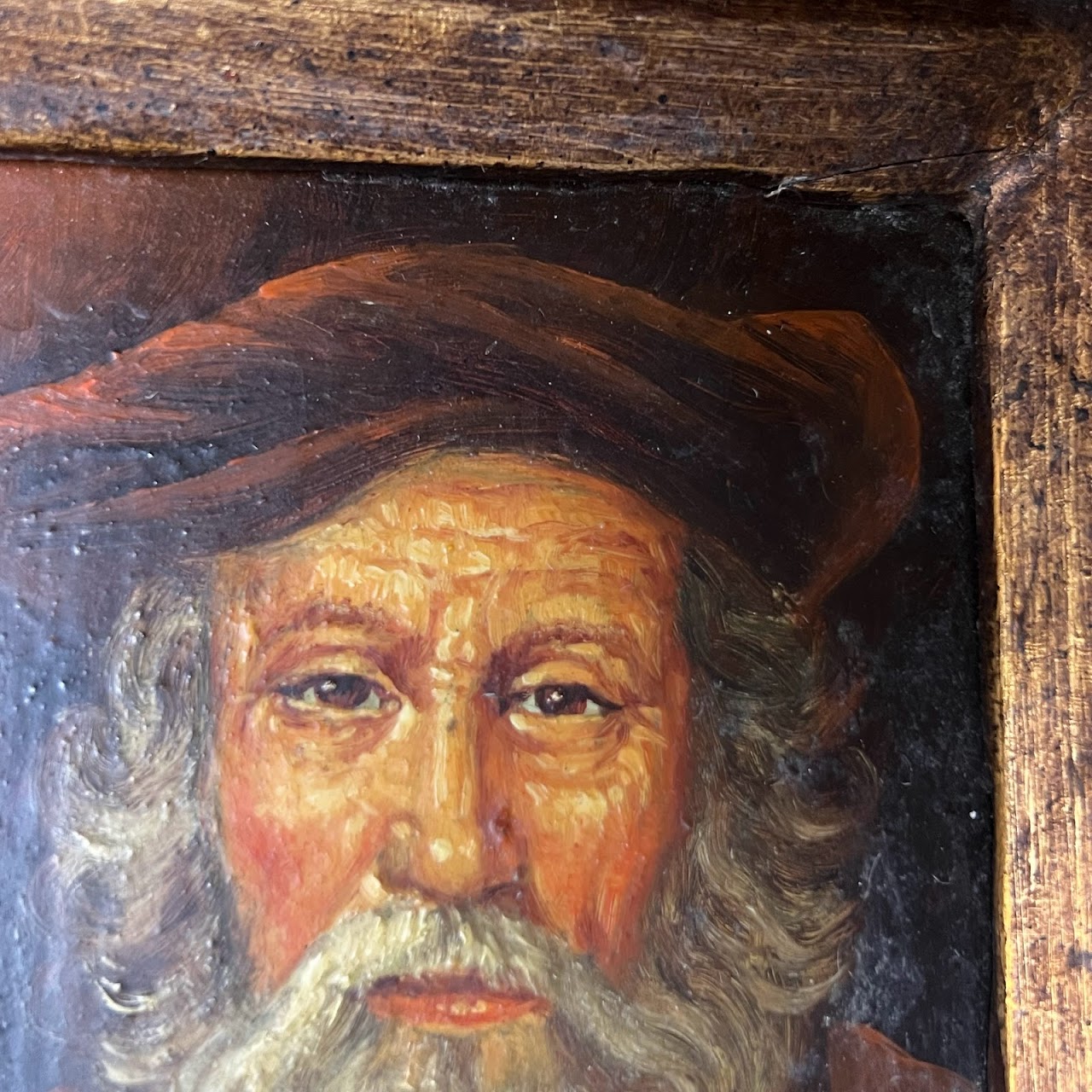 Miniature Signed Oil Portrait Painting