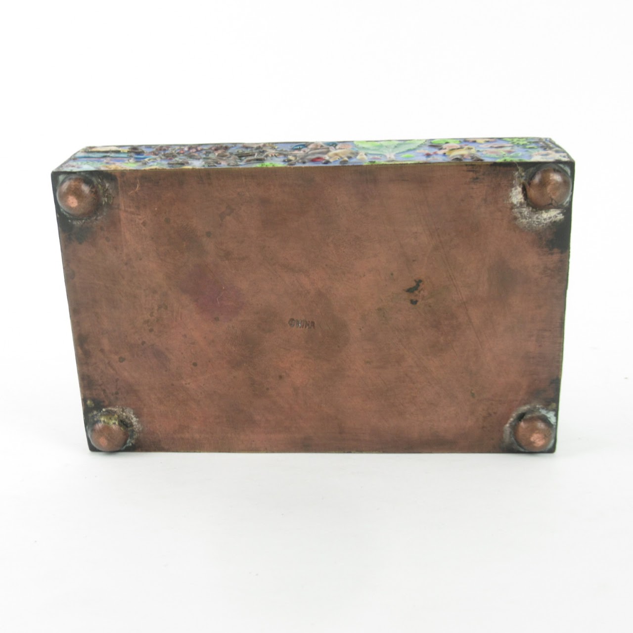 Enameled Copper Trinket Box