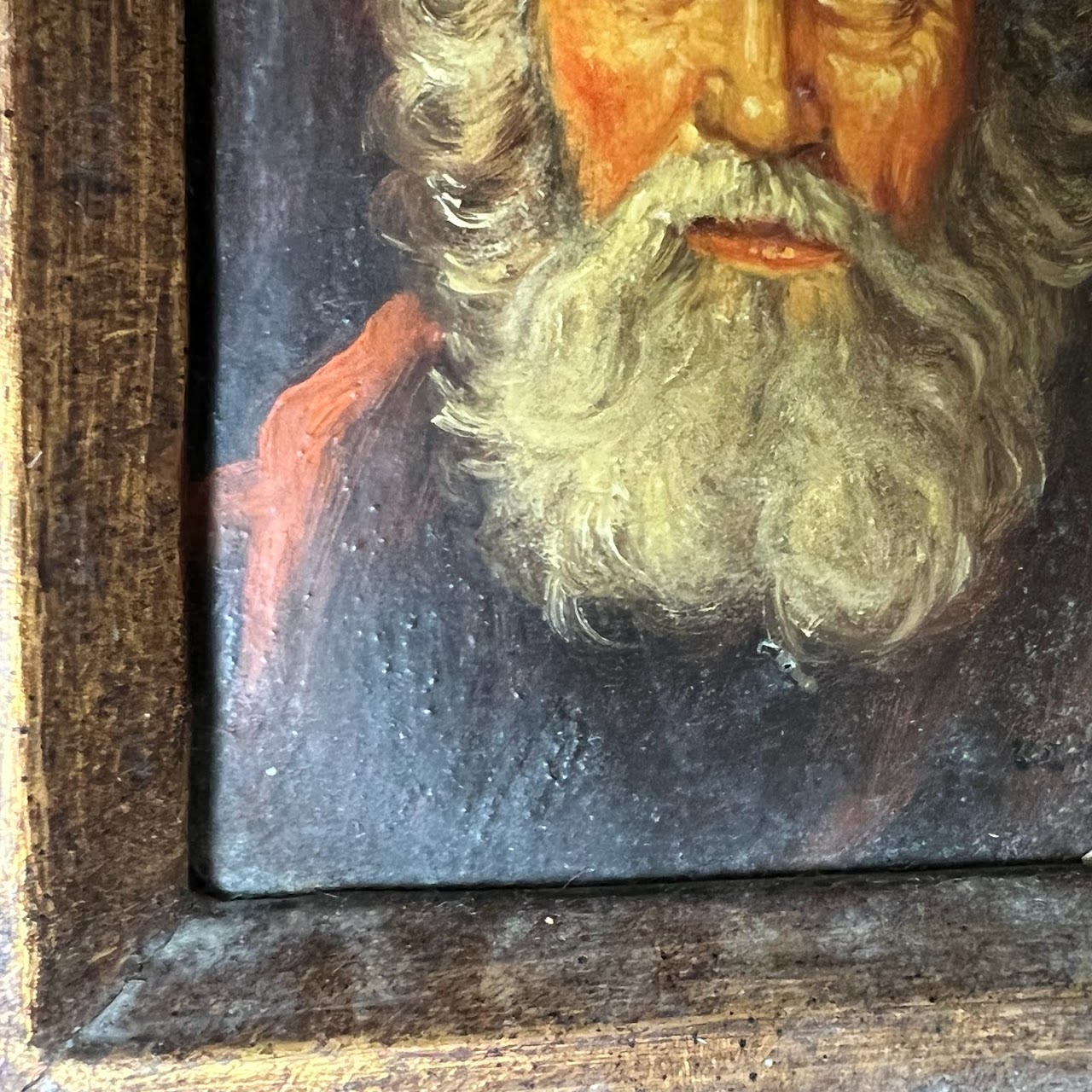 Miniature Signed Oil Portrait Painting