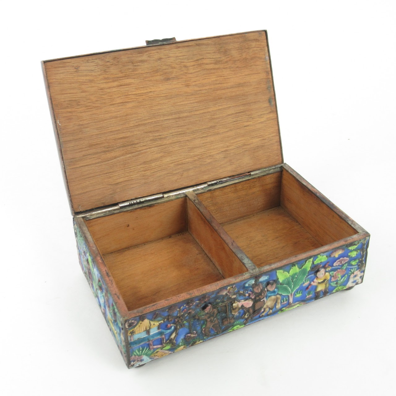 Enameled Copper Trinket Box
