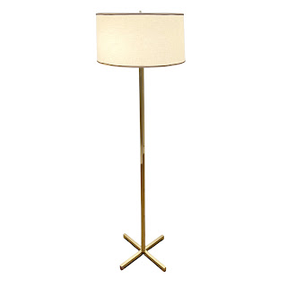 Nessen Lighting Brass Floor Lamp