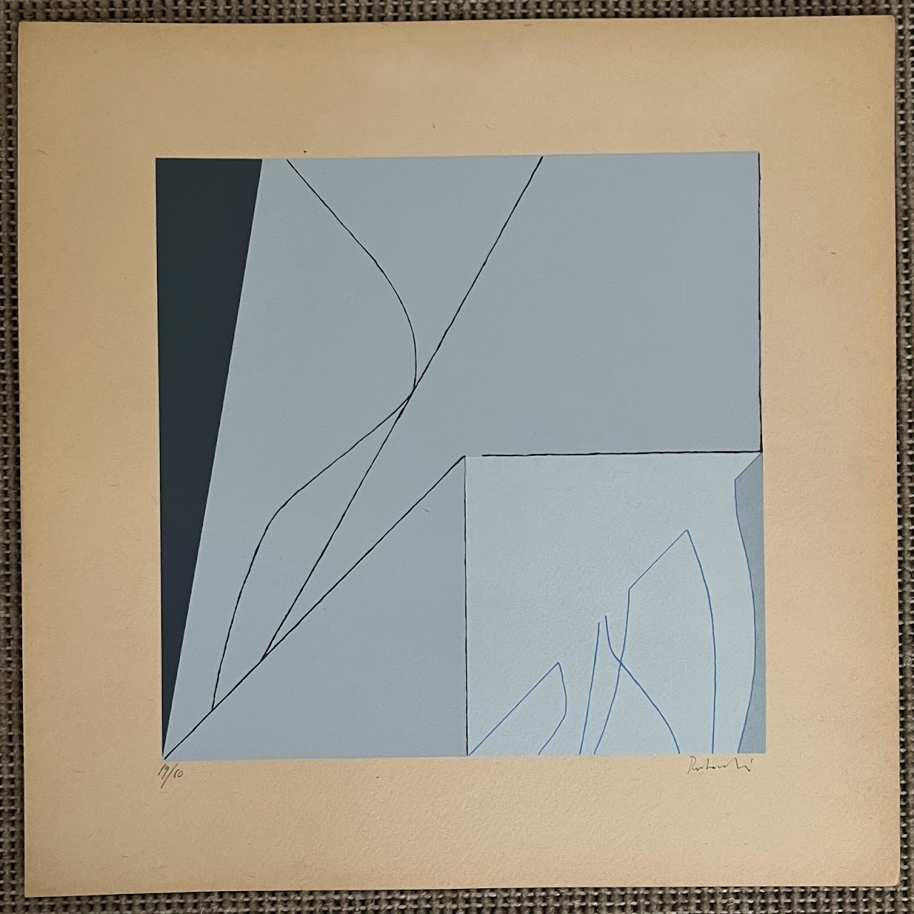 Modern Geometric Abstraction Signed Serigraph Folio, 1976