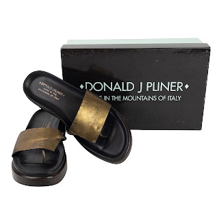Donald J Pliner Fifi Leather Slides