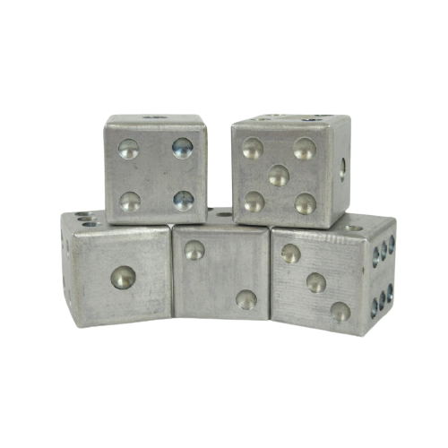 Aluminum Machined Dice Set