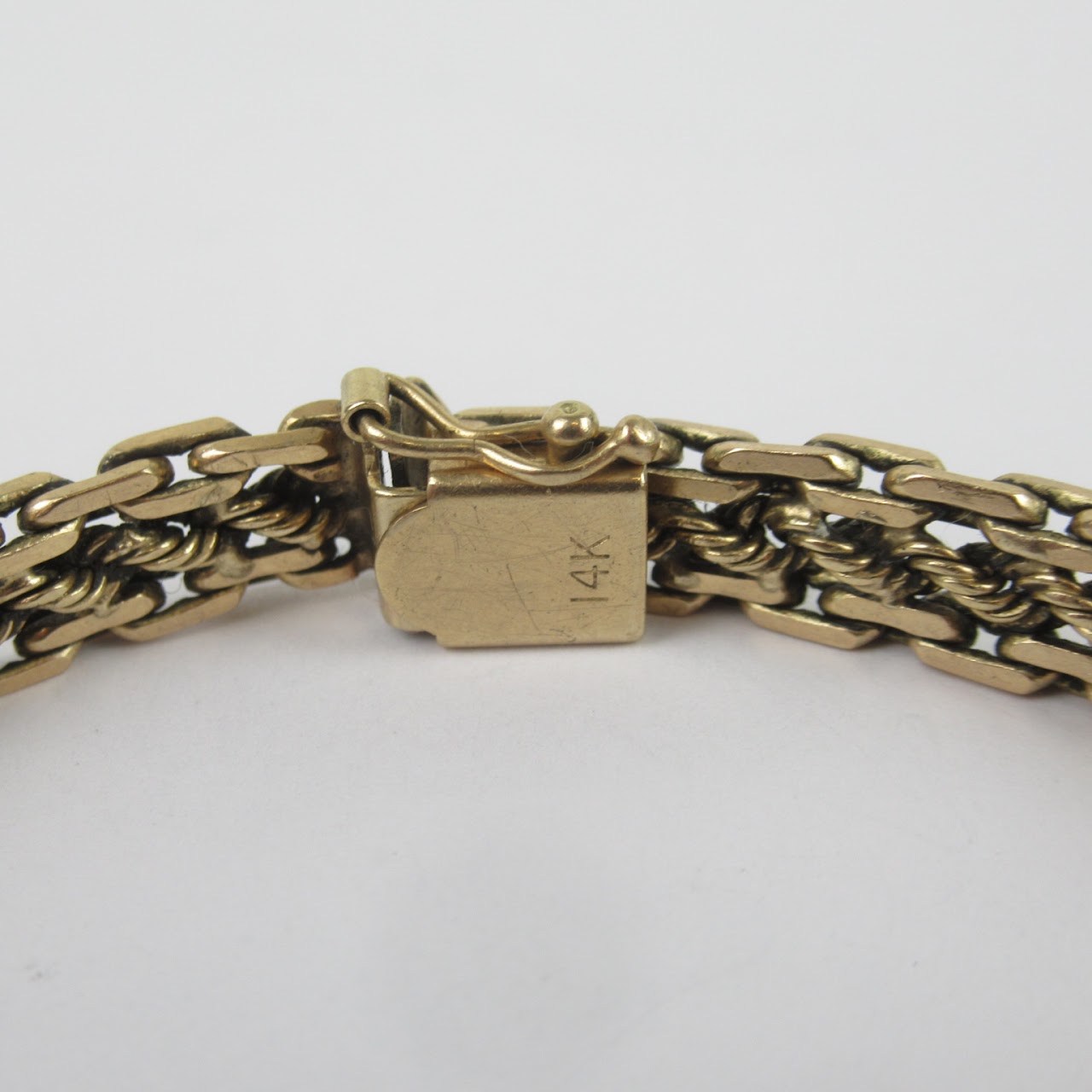 14K Gold Woven Link Bracelet