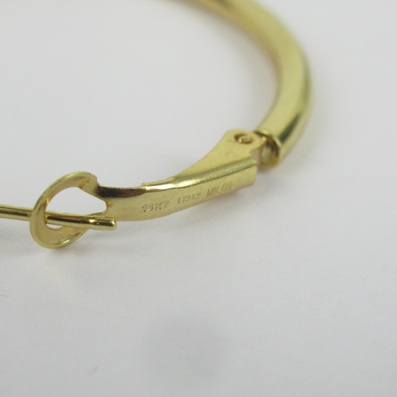 14K Gold Tubular Hoops