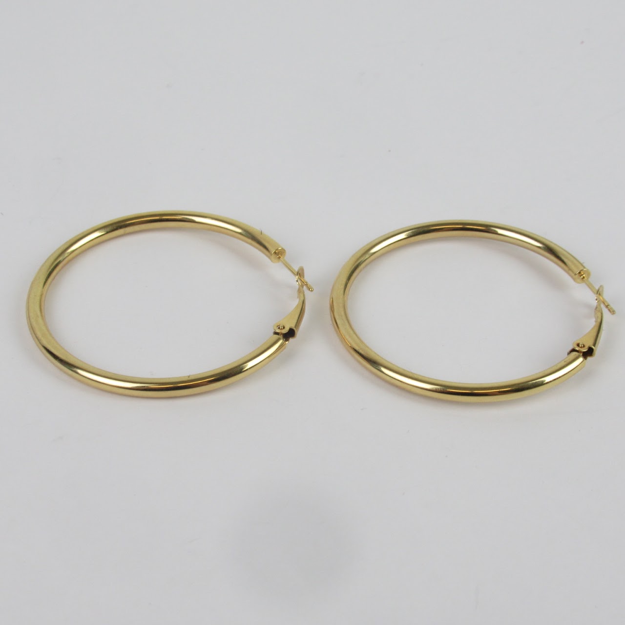 14K Gold Tubular Hoops