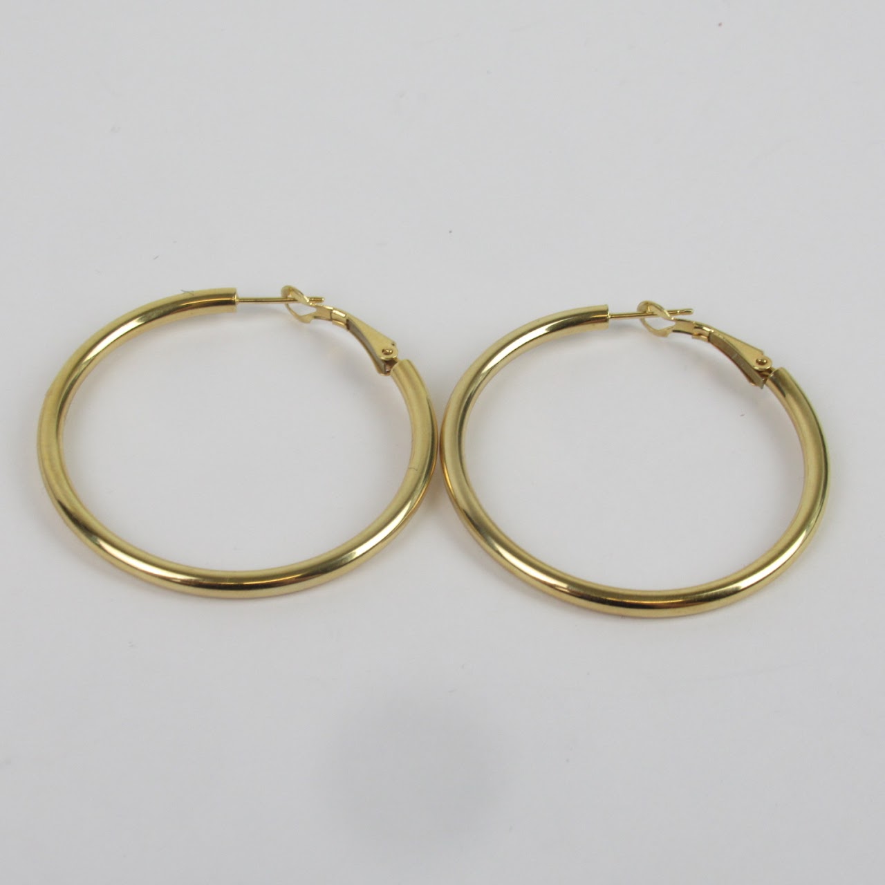 14K Gold Tubular Hoops