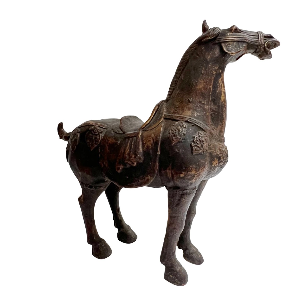 Chinese Cast Iron Horse Statue