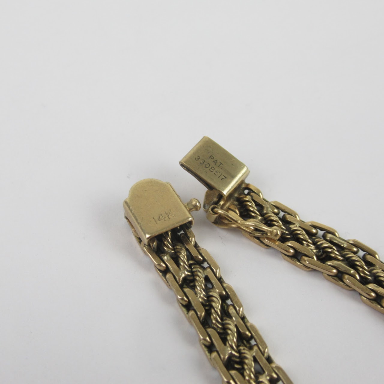 14K Gold Woven Link Bracelet