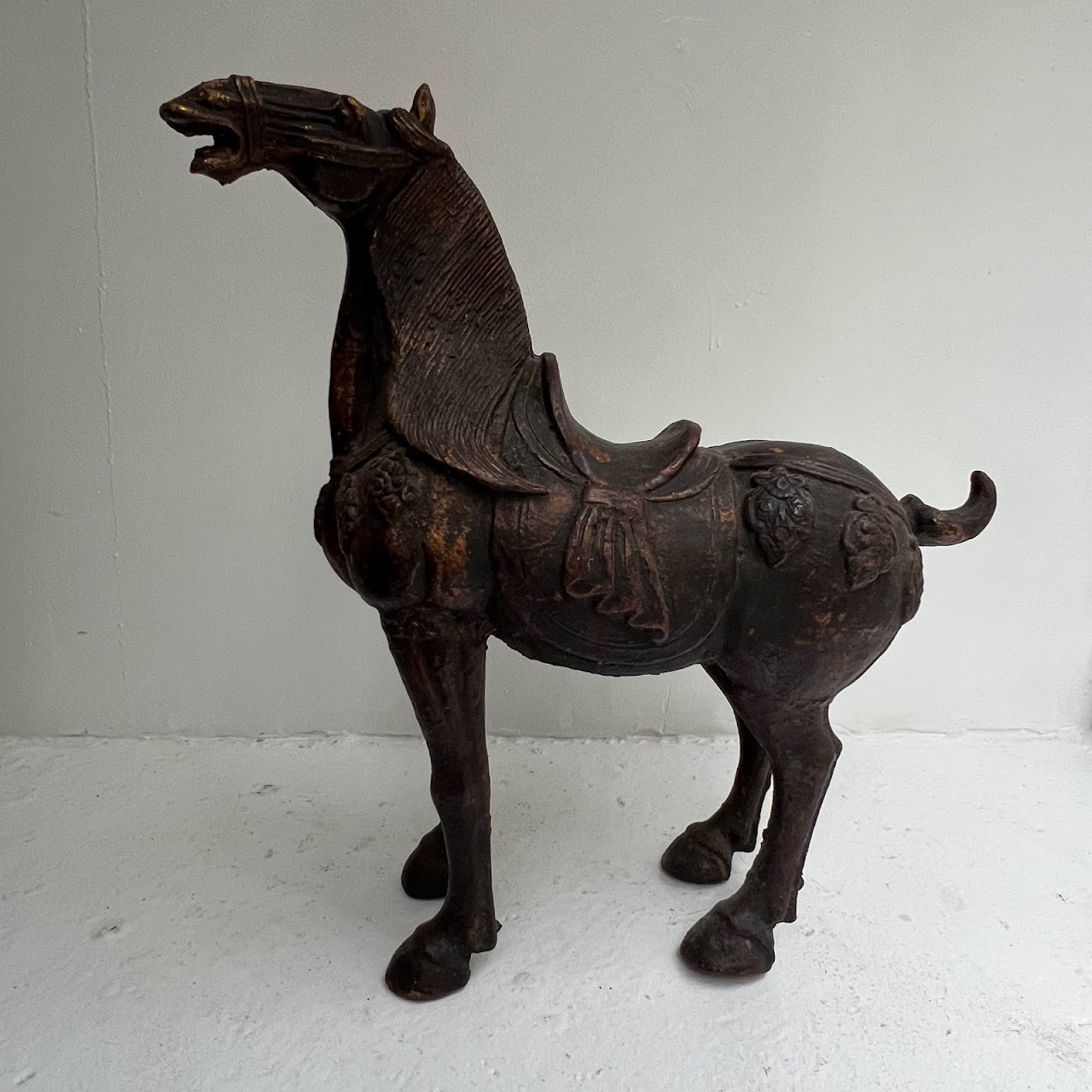 Chinese Cast Iron Horse Statue