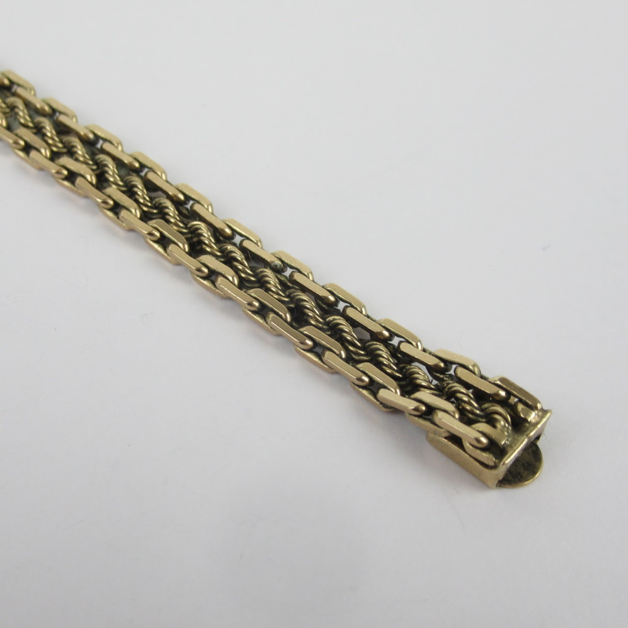 14K Gold Woven Link Bracelet