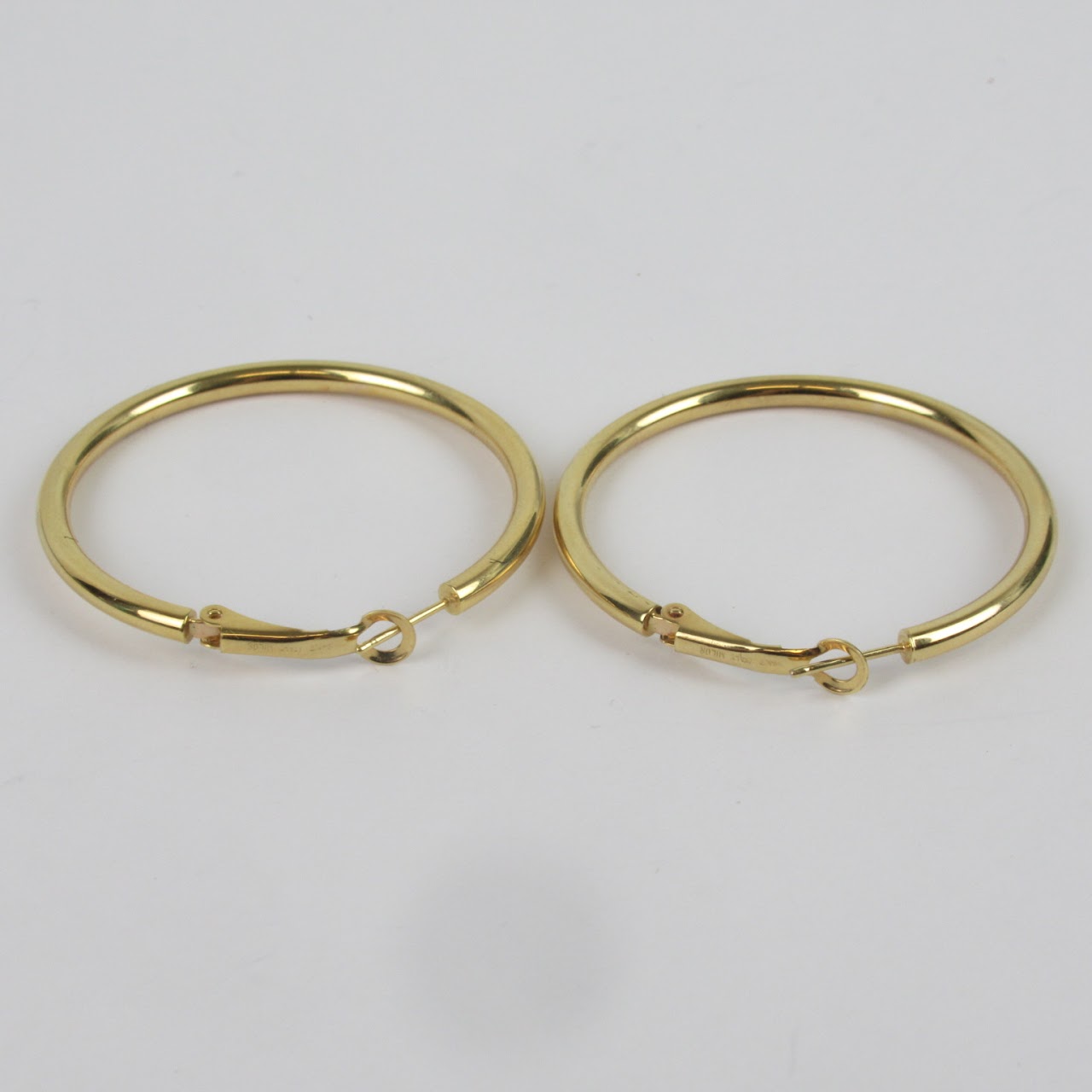 14K Gold Tubular Hoops