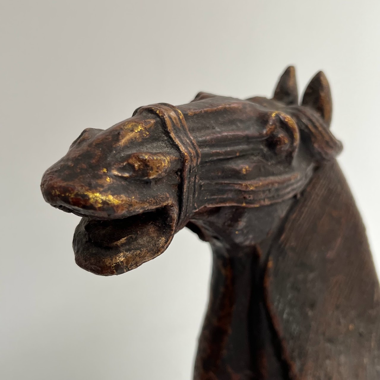 Chinese Cast Iron Horse Statue