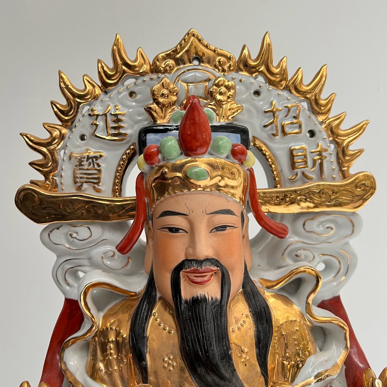 Porcelain Cai Shen Figure