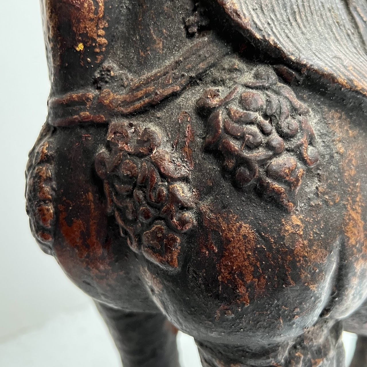 Chinese Cast Iron Horse Statue