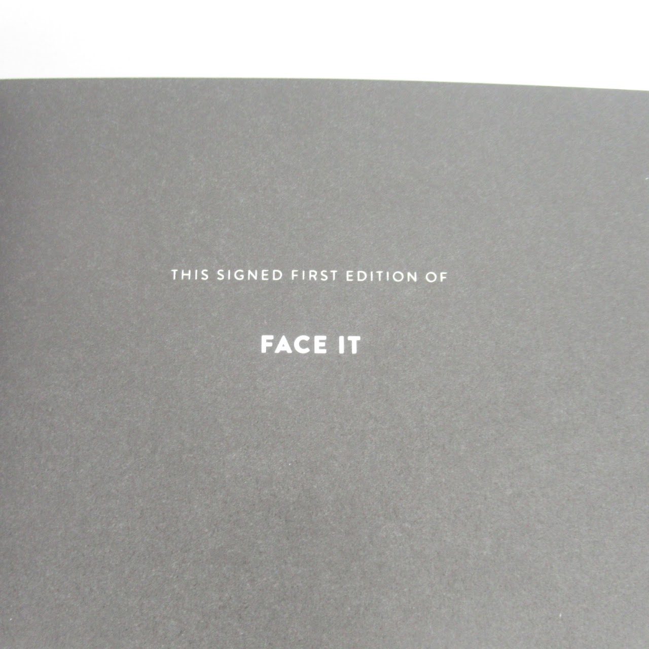 Debbie Harry "Face It" SIGNED First Edition Book